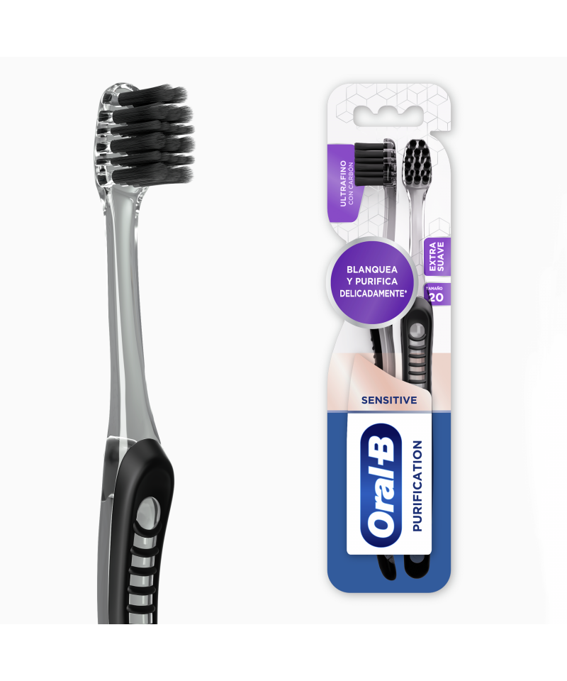 Repuesto Cepillo Dental Electrico Oral-B Charcoal x 2 un