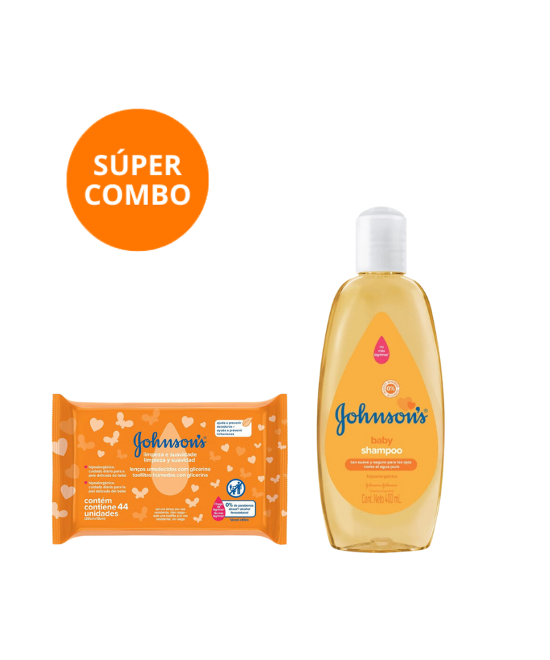 Combo Johnson Baby Shampoo+ Toallitas