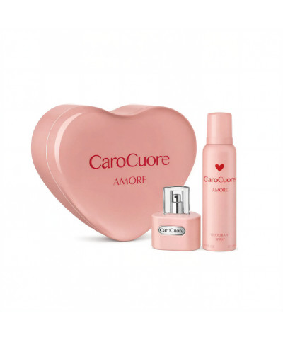 Set En Lata Caro Cuore Amore Edt + Deo