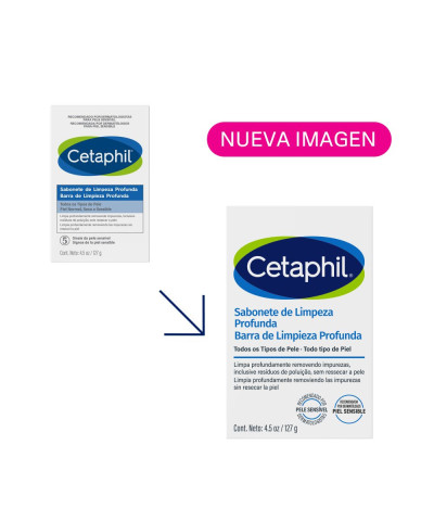 Barra Facial Cetaphil De Limpieza Profunda X 127 Gr