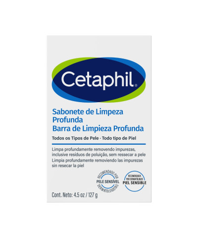 Barra Facial Cetaphil De Limpieza Profunda X 127 Gr