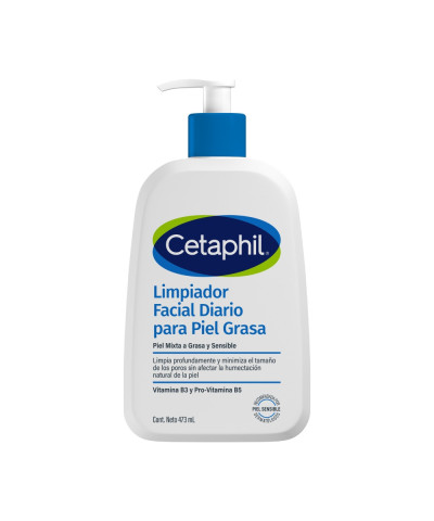 Cetaphil Limpiador Facial Para Piel Grasa 473 Ml