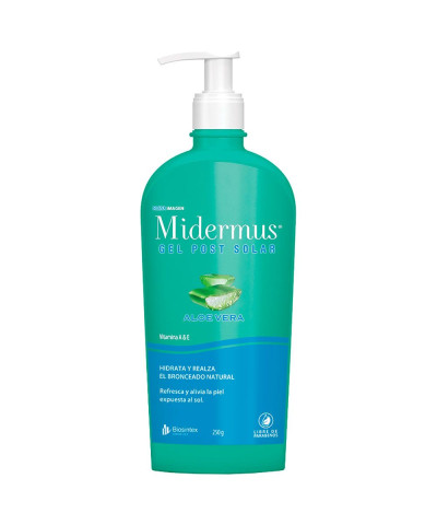 Midermus Ps Post Solar Gel Refrescante Con Aloe Vera. Vit. A & E