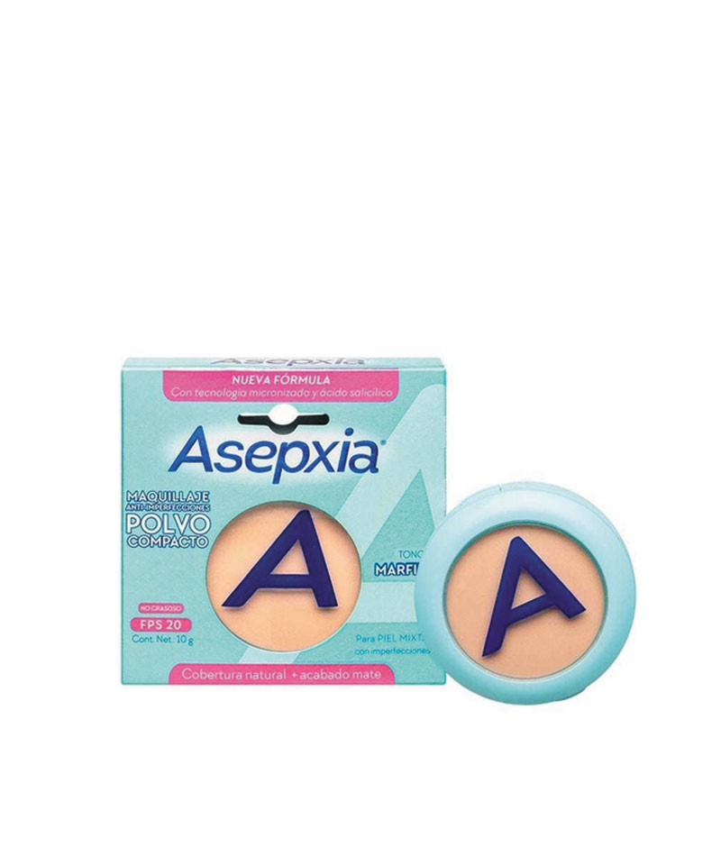Polvo Facial Asepxia Maquillaje Marfil X 10 Gr